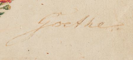 Lot #426 Johann Wolfgang von Goethe Autograph Note Signed - Image 2