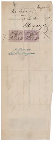 Lot #454 Heinrich Heine: Mathilde Heine Signed Check - Image 2