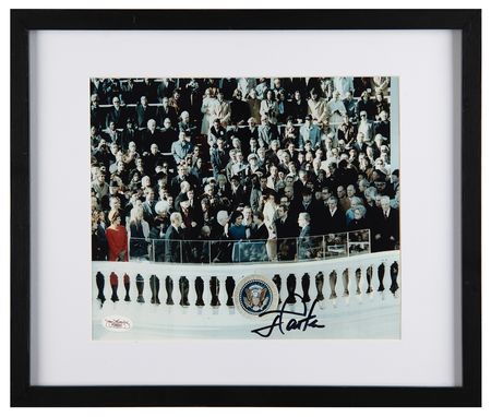 Lot #80 Jimmy Carter Signed Inauguration Photograph - Image 2