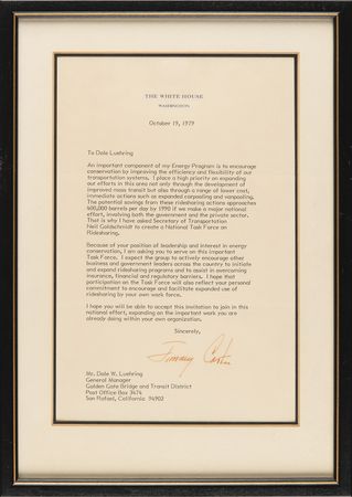 Lot #81 Jimmy Carter Typed Letter Signed as President - Image 2