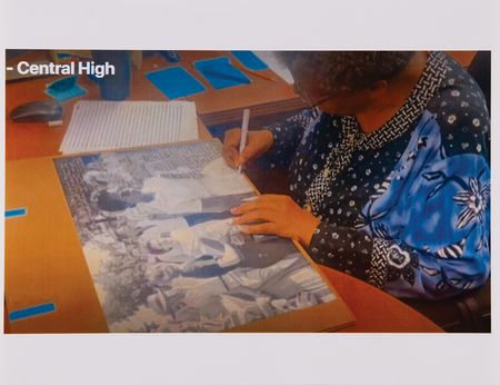 Lot #286 Little Rock Nine: Elizabeth Eckford Signed Oversized Photograph with Handwritten Essay - Image 2