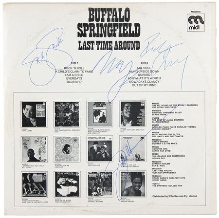 Lot #672 Buffalo Springfield Signed Album - Last Time Around - Image 1