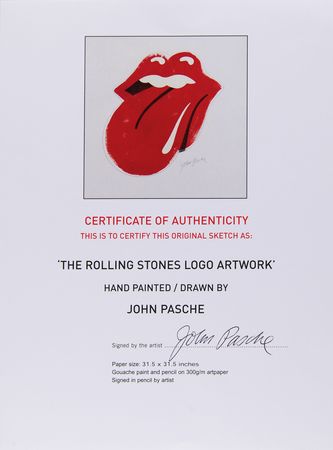 Lot #712 Rolling Stones: John Pasche Original Artwork - Image 4