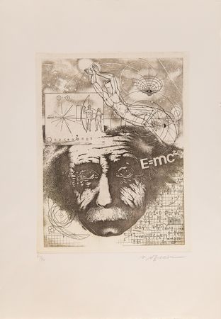 Lot #262 Albert Einstein: Etching by V. Giverson (Ltd. Ed. #61/90) - Image 1