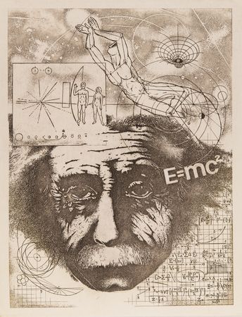 Lot #262 Albert Einstein: Etching by V. Giverson (Ltd. Ed. #61/90) - Image 2