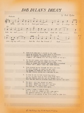Lot #546 Bob Dylan Archive of (65) Sheet Music Lead Sheets with 'The Times They Are a-Changin',' 'Maggie's Farm,' and 'Girl of the North Country' - From the Collection of Terri Thal - Image 12