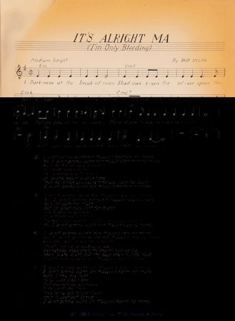 Lot #546 Bob Dylan Archive of (65) Sheet Music Lead Sheets with 'The Times They Are a-Changin',' 'Maggie's Farm,' and 'Girl of the North Country' - From the Collection of Terri Thal - Image 6