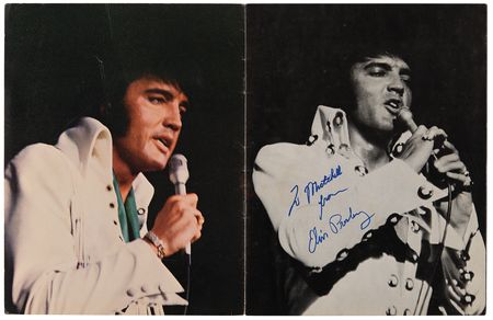 Lot #702 Elvis Presley Signed 'Tour Photo Album’ Program (1972) - Image 2