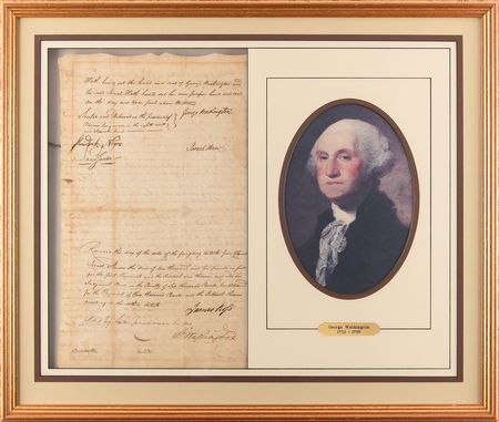 Lot #1 George Washington Document Signed as President for a Land Deal with Valley Forge Veteran Col. Israel Shreve - Image 2