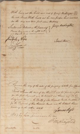 Lot #1 George Washington Document Signed as President for a Land Deal with Valley Forge Veteran Col. Israel Shreve - Image 3