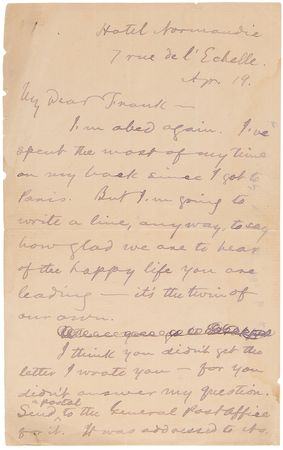 Lot #421 Samuel L. Clemens Autograph Letter Signed to Artist Francis Davis Millet - Image 2