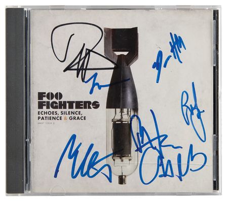 Lot #682 Foo Fighters Signed CD - Echoes, Silence, Patience & Grace - Image 1
