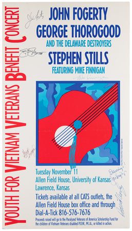 Lot #681 John Fogerty, Stephen Stills, David