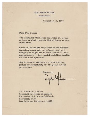 Lot #145 Lyndon B. Johnson Typed Letter Signed on