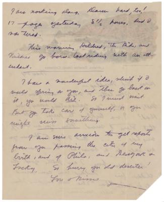 Lot #453 Zane Grey Autograph Letter Signed - Image 2