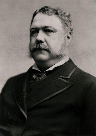 Lot #70 Chester A. Arthur Signed White House Card - Image 2