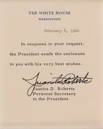 Lot #146 Lyndon B. Johnson Signed Photograph as President - Image 4