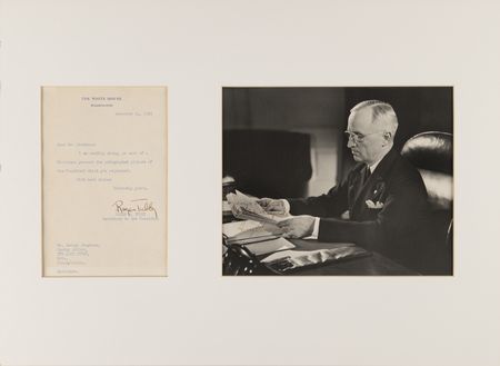 Lot #194 Harry S. Truman Signed Photograph as President - Image 1