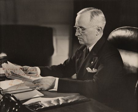Lot #194 Harry S. Truman Signed Photograph as President - Image 2