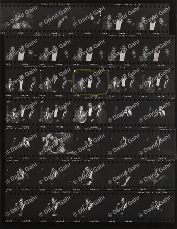 Lot #612 Bob Dylan and Johnny Cash Contact Sheet Photograph by David Gahr, Newport 1964 - Image 1