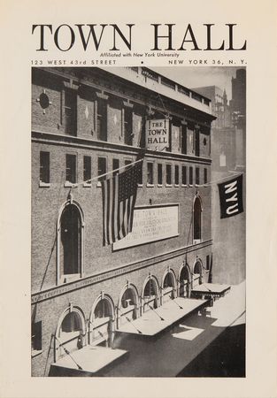 Lot #615 Bob Dylan 1963 NYC Town Hall Concert Program - Image 1