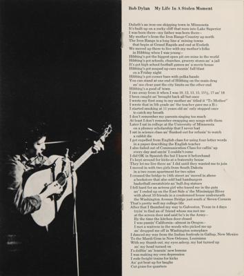 Lot #618 Bob Dylan 1963 Promo Booklet: 