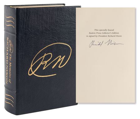 Lot #160 Richard Nixon Signed Book - The Memoirs of Richard Nixon - Image 1