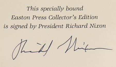 Lot #160 Richard Nixon Signed Book - The Memoirs of Richard Nixon - Image 2