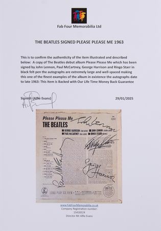 Lot #659 Beatles Signed Album - Please Please Me - Large, Bold Autographs - Image 10