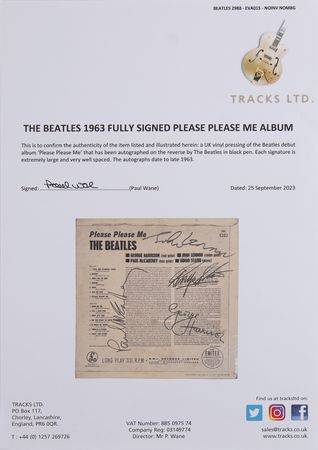 Lot #659 Beatles Signed Album - Please Please Me - Large, Bold Autographs - Image 9