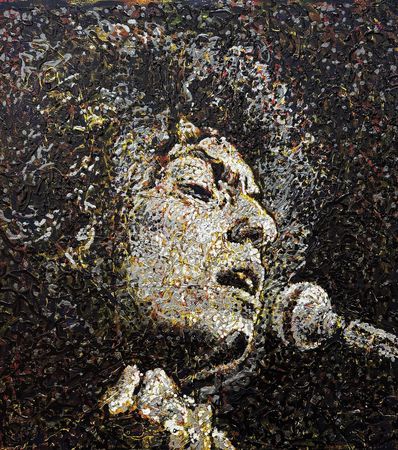 Lot #627 Bob Dylan Painting by Giovanni DeCunto: 'The Times They Are A-Changin'' (Acrylic on Canvas, 48? x 50?) - Image 1