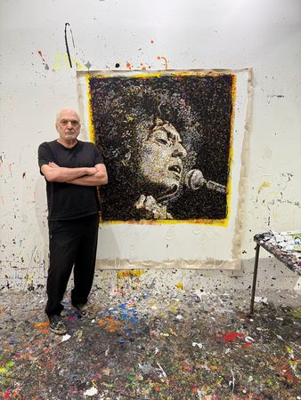 Lot #627 Bob Dylan Painting by Giovanni DeCunto: 'The Times They Are A-Changin'' (Acrylic on Canvas, 48? x 50?) - Image 3