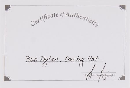 Lot #581 Bob Dylan's Black Stetson Western Hat - From the Collection of Photographer Barry Feinstein - Image 6