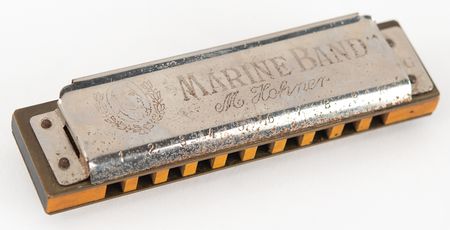 Lot #582 Bob Dylan's Stage-Used Hohner Marine Band Harmonica (European Leg, World Tour 1966) - From the Collection of Barry Feinstein - Image 1