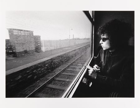Lot #594 Bob Dylan Oversized Original Photograph by Barry Feinstein - 'Train to Belfast' (Ltd. Ed. #3/40) - Image 1