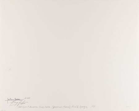 Lot #595 Bob Dylan and Jimmy Carter Oversized Original Photograph by Barry Feinstein - 'The Genius and the Saint, 1974' - Image 2