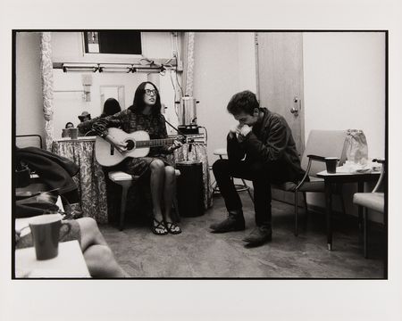 Lot #583 Bob Dylan and Joan Baez Oversized Original Photograph by Barry Feinstein - 'Dressing Room' (Ltd. Ed. #5/18) - Image 1