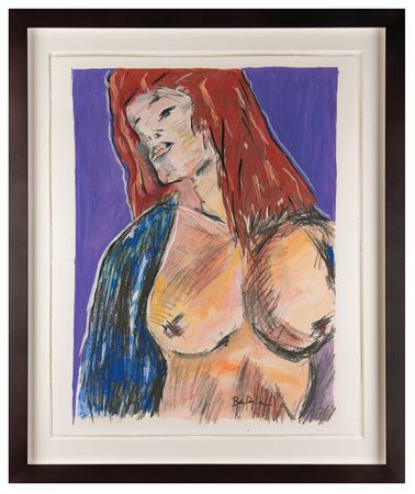 Lot #625 Bob Dylan Original Mixed Media Painting - 'Cassandra' - Image 2