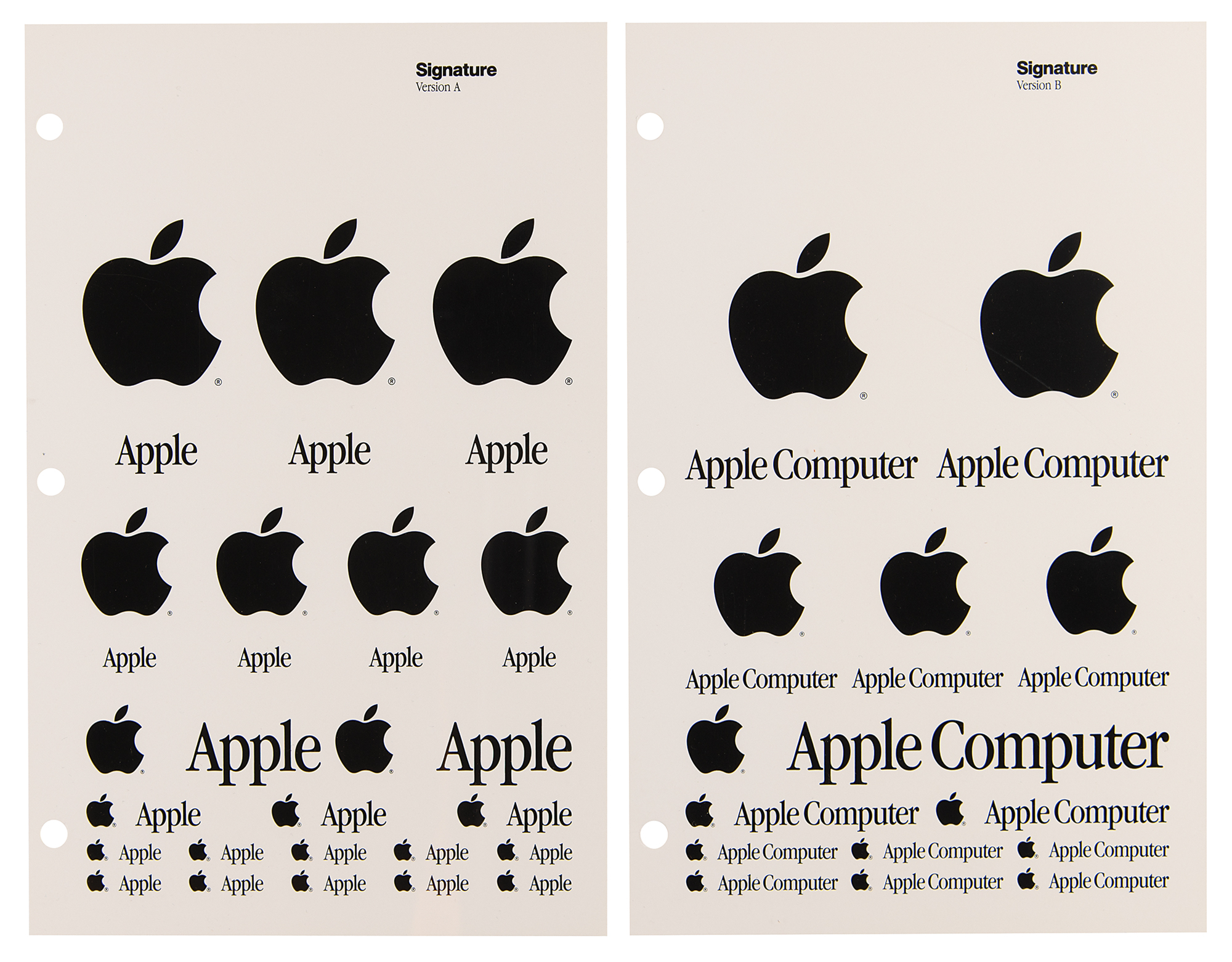 Apple Computer 'Corporate Identity Guidelines' Manual (1985) | RR