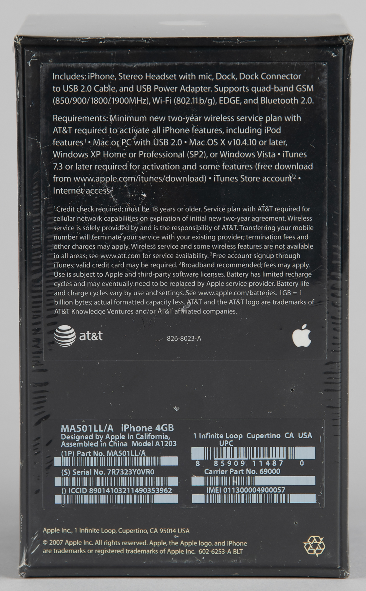 iPhone - oraginal Apple iPhone - Rare 4GB Model (First Generation, Sealed