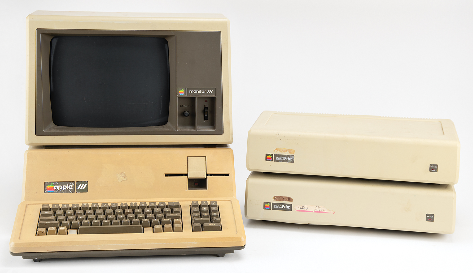 Apple III Computer with Apple III Monitor, (2) ProFile Hard