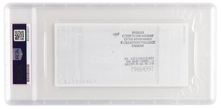 Lot #6276 Google: Sergey Brin Signed Check to Stanford University - PSA MINT 9 - Image 2