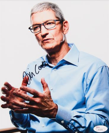 Lot #6255 Tim Cook Signed Photograph - Image 2