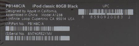 Lot #6142 Apple iPod Classic (6th Generation, Sealed - Black, 80GB) - Image 5