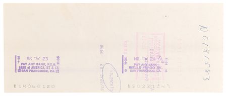 Lot #6001 Steve Jobs Signed 1976 Apple Computer Co. Check No. 5, Filled Out Entirely by the Company's Co-Founder - PSA GEM MT 10 - Image 4