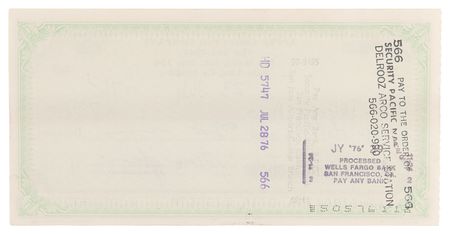 Lot #6002 Steve Jobs Signed 1976 Apple Computer Company Check - PSA GEM MT 10 - Image 4