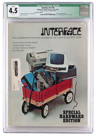 Lot #6012 Steve Jobs: First Apple-1 Ad and Review in Interface Magazine from July 1976 - CGC 4.5 (WHITE Pages) - Image 1