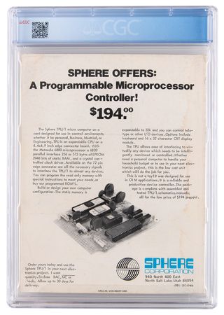 Lot #6013 Steve Jobs: Apple-1 Ad and Article in Interface Magazine from October 1976 - CGC 3.0 (OFF-WHITE TO WHITE Pages) - Image 2