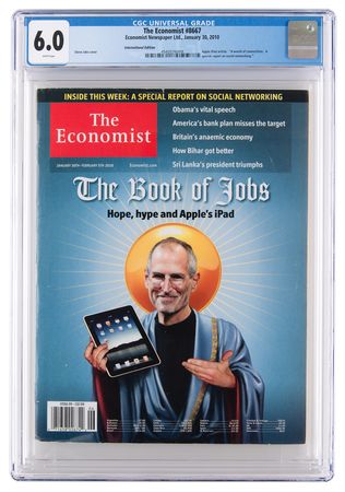 Lot #6023 Steve Jobs: The Economist Magazine from January 2010 - 