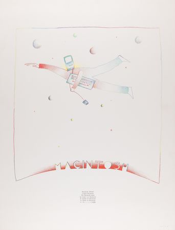 Lot #6224 Apple Macintosh 'The Macintosh Spirit' Lithograph by Jean-Michel Folon - From the Collection of Clement Mok - Image 1